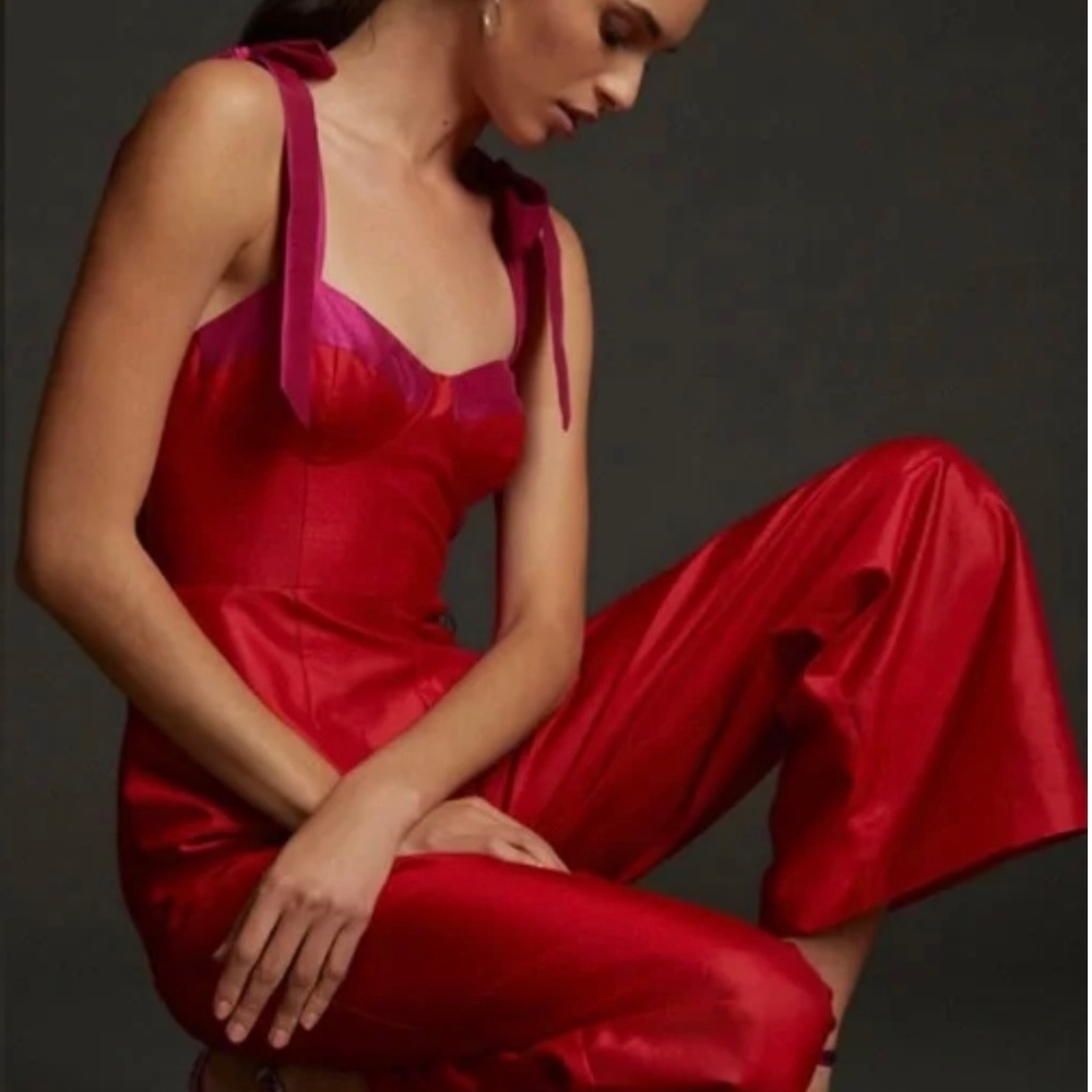 Hutch Seamed Wide-Leg Jumpsuit, Size 10 - Picture 3 of 4
